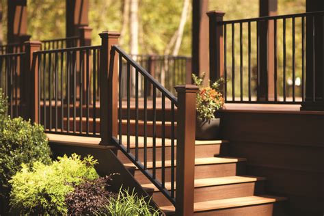 trex metal deck railings